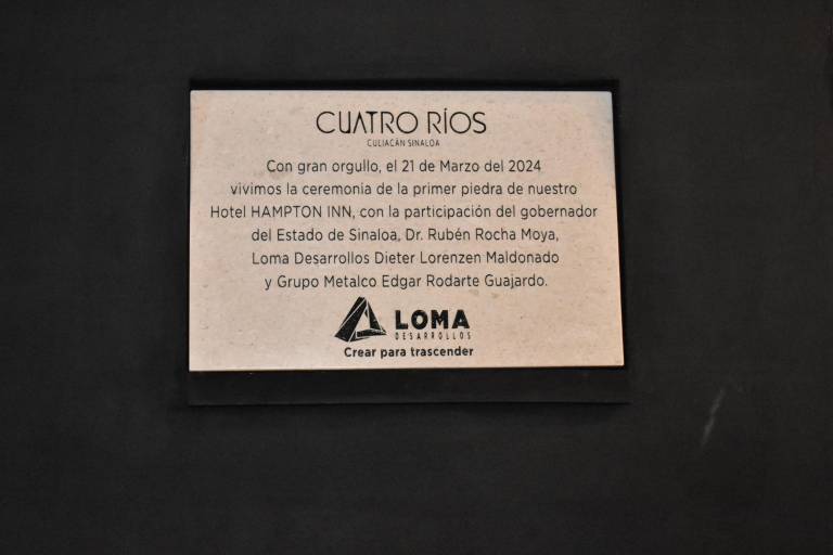 Colocan primera piedra del Hotel Hampton Inn by Hilton en Culiacán