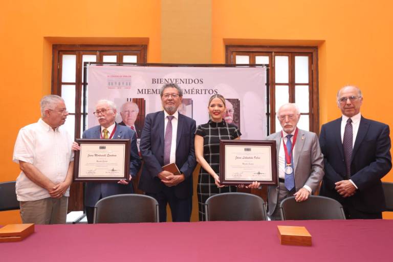 Distingue El Colegio de Sinaloa a Jaime Martuscelli, Antonio López Sáenz y Jaime Labastida