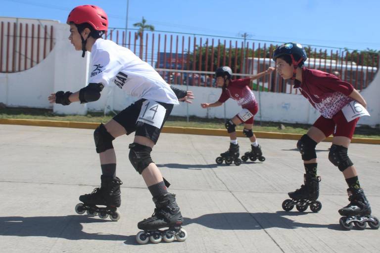 Domina Mazatlán medallero del patinaje de velocidad, en la etapa estatal de Juegos Conade