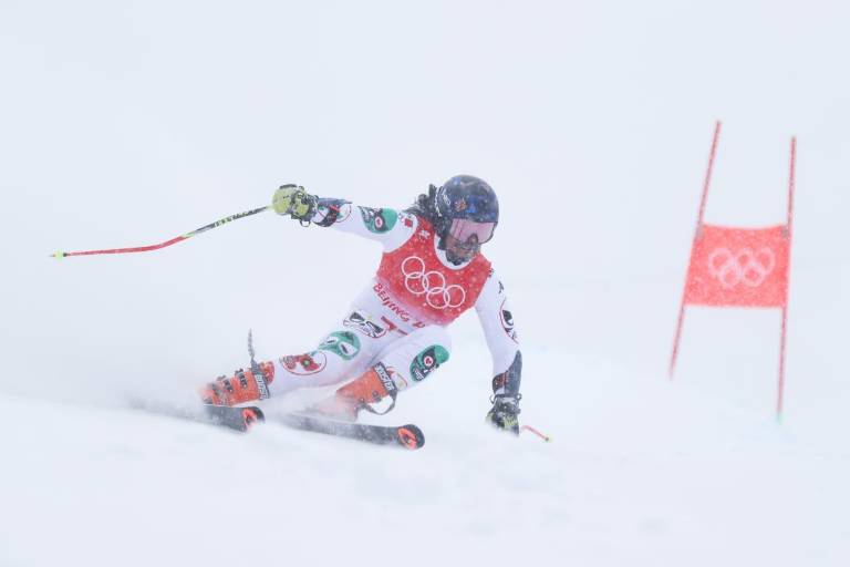 Mexicano Rodolfo Dickson concluye en el lugar 35 del slalom gigante en Beijing 2022