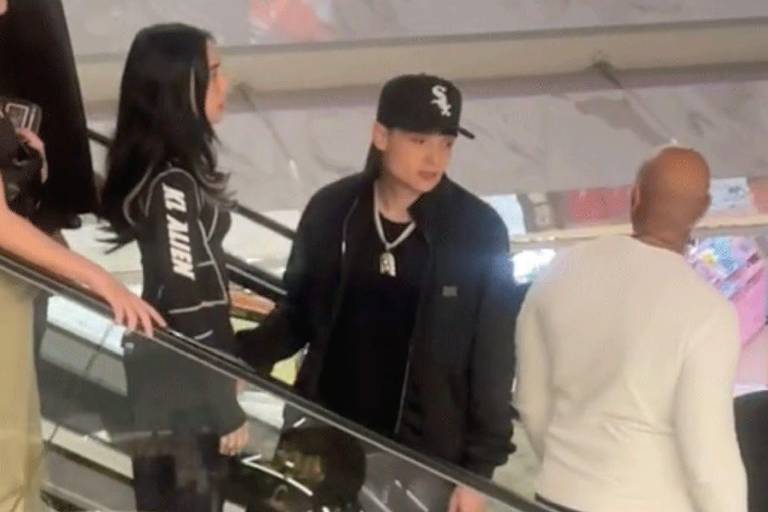 Captan a Peso Pluma y Nicki Nicole en tienda de Polanco en Ciudad de México