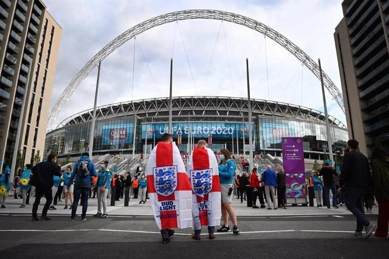 Más de 60 mil aficionados asistirán a la final de la Eurocopa en el Wembley