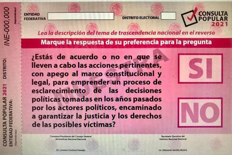 INE aprueba conteo rápido para consulta popular de ex Presidentes; comienza campaña de difusión