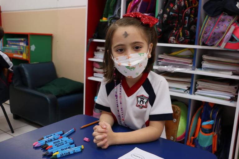 Celebran alumnos el Miércoles de Ceniza