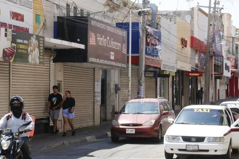 En el Centro de Culiacán han cerrado 80 negocios por crisis de seguridad