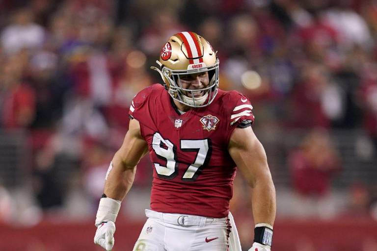 Los 49ers recuperan a Nick Bosa para su juego ante los Packers, en los playoffs de la NFL