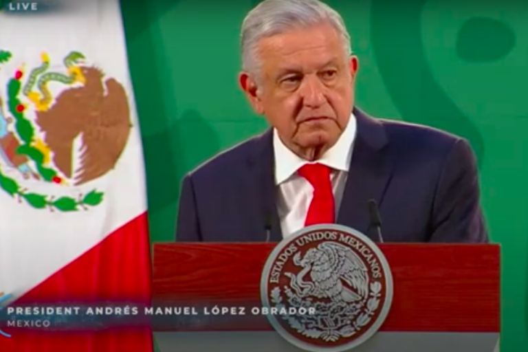 $!El Presidente de México Andrés Manuel López Obrador durante la Cumbre de Líderes sobre el Clima.