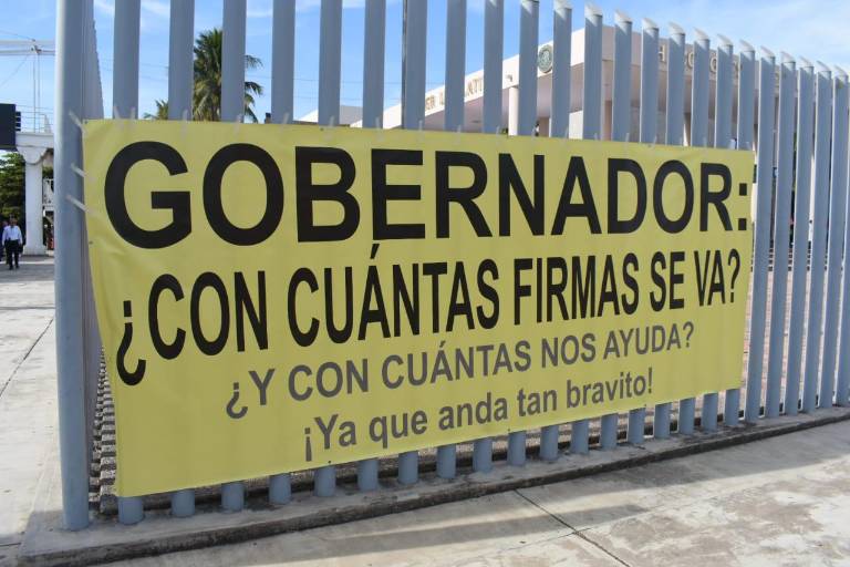Retan al Gobernador a someterse a la revocación de mandato; ‘Si no pueden, renuncien’, dicen