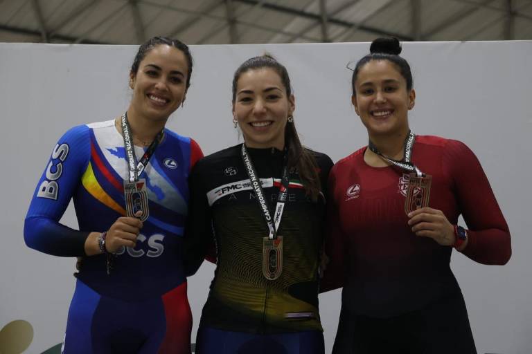 Luz Daniela Gaxiola se impone en velocidad 500 metros del Nacional de Pista 2022
