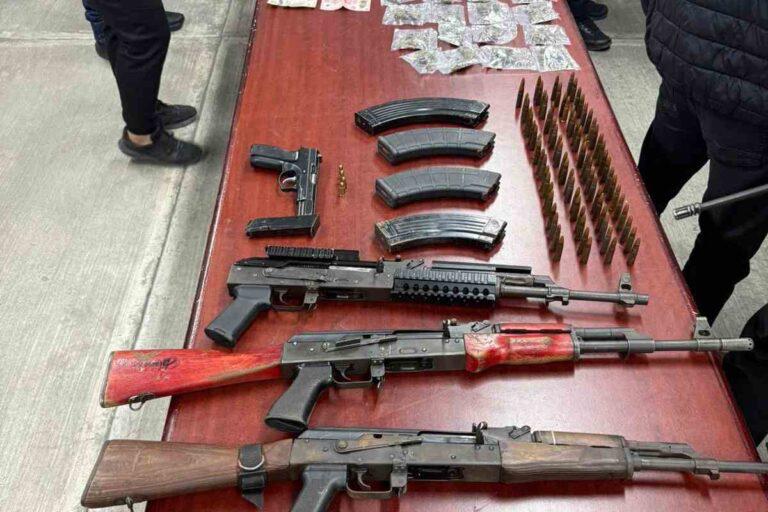 $!Detienen a 12 presuntos miembros del CJNG en San Cristóbal, Chiapas; les aseguran armas y drogas