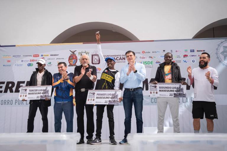 Keniata Robert Gaitho y capitalina Kathya García ganan el Maratón Internacional de Culiacán