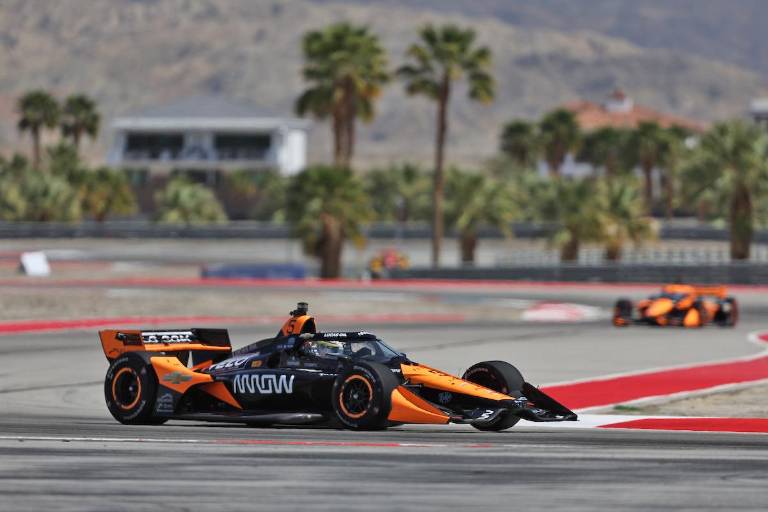 Pato O'Ward se queda cerca del triunfo en IndyCar en Thermal