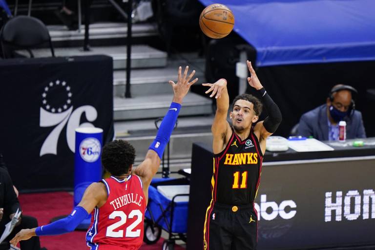 Hawks y Trae Young sorprenden a los 76ers en los Playoffs de NBA