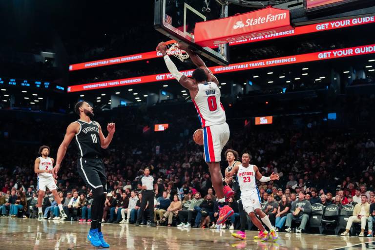 Los Detroit Pistons sorprenden a los Brooklyn Nets y detienen su buena racha