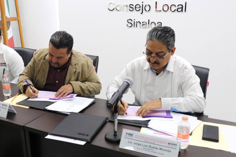 INE e IEES preparan terreno para elecciones de 2024 y firman convenio de cooperación
