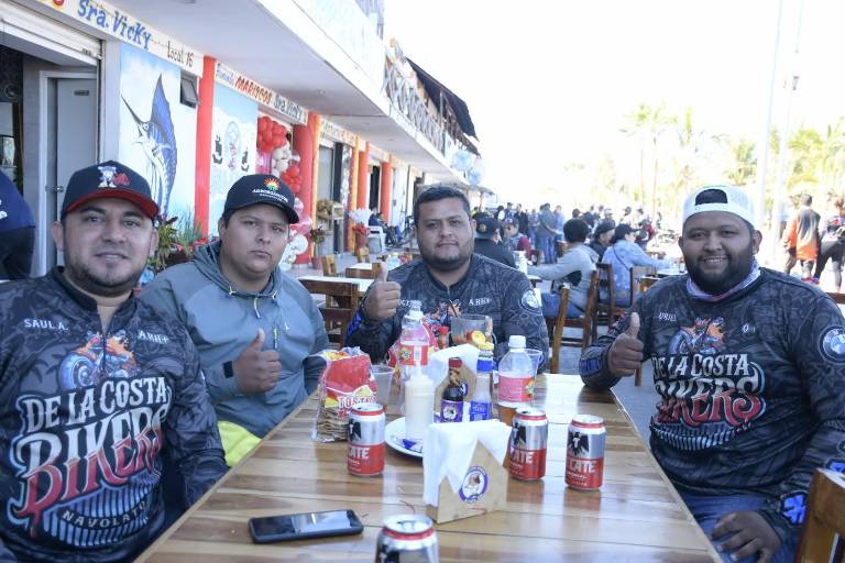 Ruedan bikers en la quinta edición del ‘Altata Bikers Fest 2025’