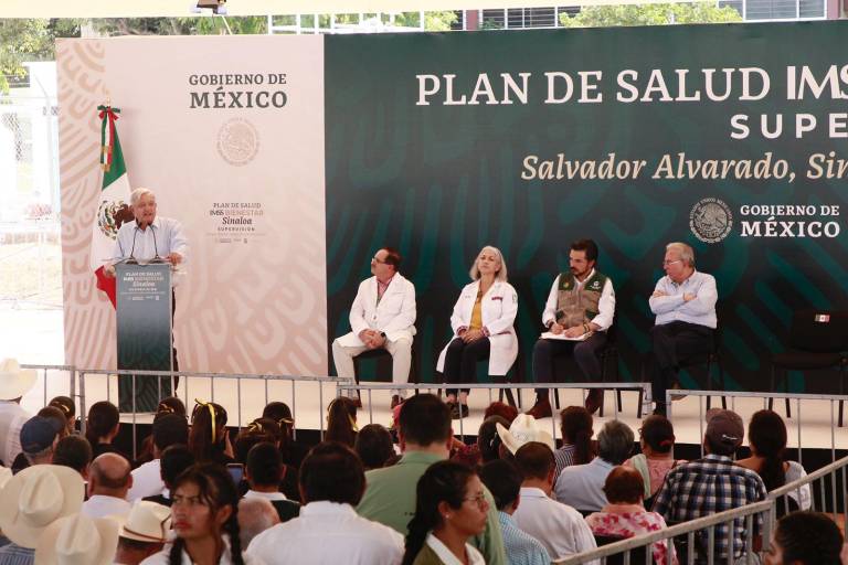 AMLO realiza supervisión del plan de salud IMSS-Bienestar en Guamúchil