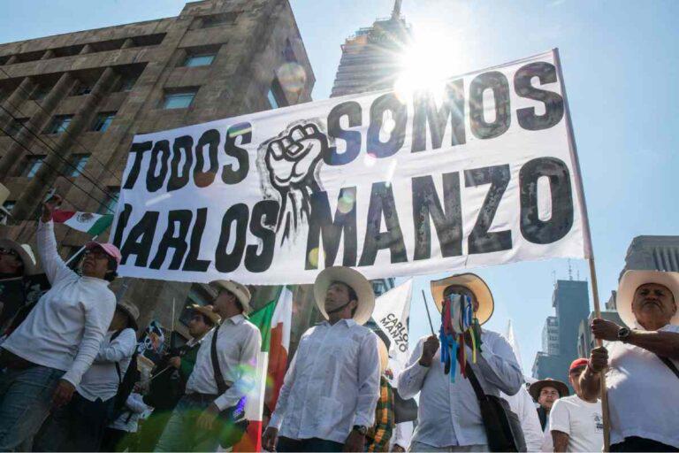 $!Marcha convocada por Generación Z en CDMX reclama justicia por el asesinato de Carlos Manzo y protesta contra la violencia