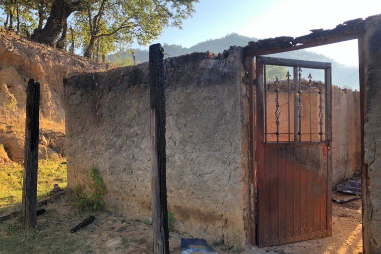 $!Casa de una de las familias desplazadas de Coloradas de la Virgen.