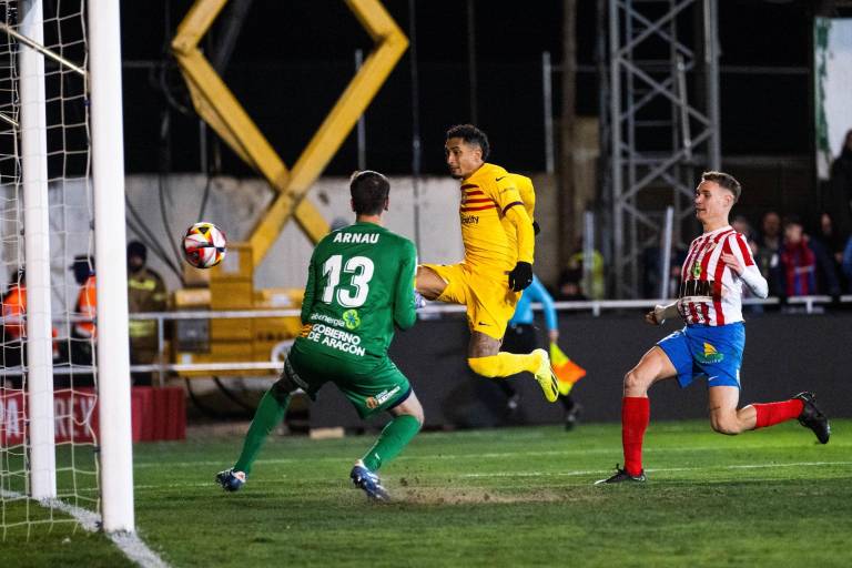El Barcelona sufre ante un Barbastro que luchó hasta la extenuación