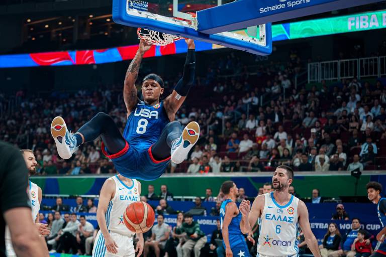 Estados Unidos gana y se divierte ante Grecia en la Copa Mundial de Baloncesto