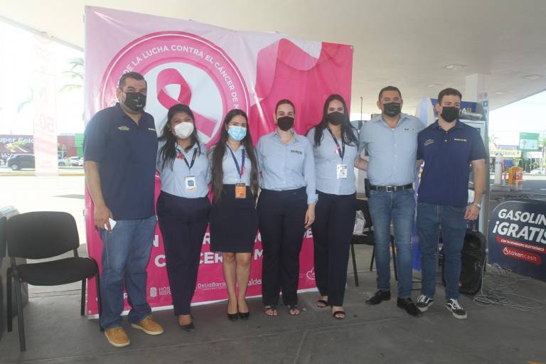Dan banderazo de arranque de la campaña ‘Octubre Rosa’ de Redpetroil