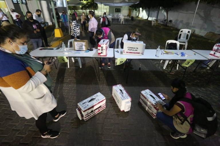 Llegan primeros paquetes de la consulta de Revocación de Mandato al Distrito Electoral 01