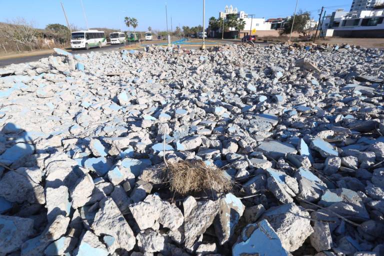 En Mazatlán, ‘desaparece’ la glorieta de Cerritos