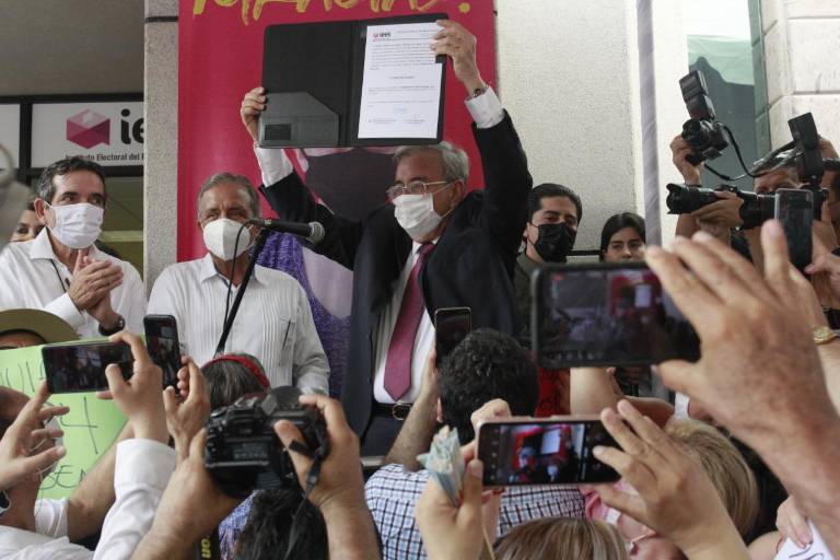 ‘Hemos escrito historia’, dice Rocha Moya como Gobernador electo