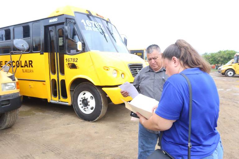 En Mazatlán, inspeccionan el transporte escolar