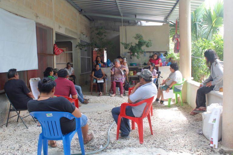 $!Una de las reuniones de la de la Asamblea de Defensores del Territorio Maya Múuch´ Xíinbal.