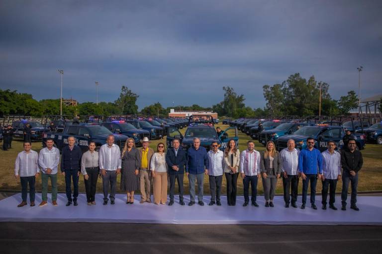 Entrega Rocha Moya 7 patrullas para el municipio de Culiacán