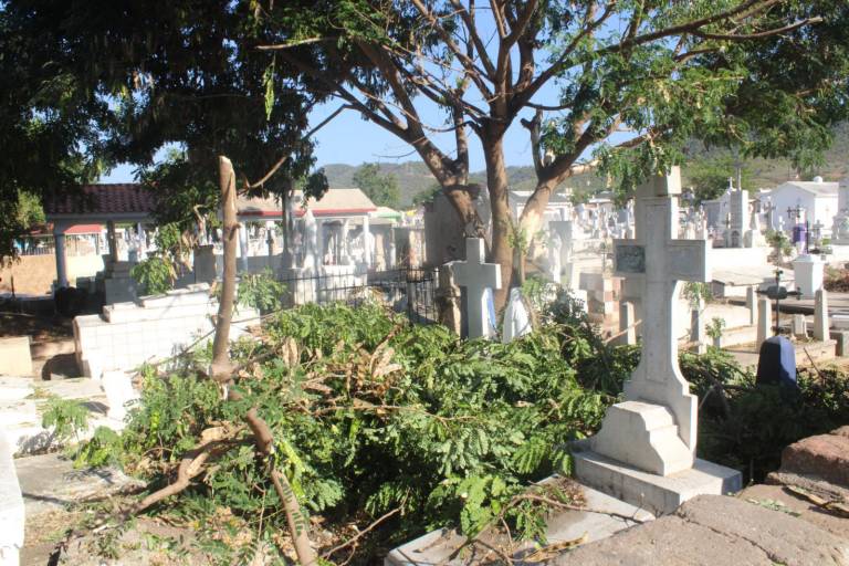 Inconforma a vecinos falta de agua, saqueo y basura en panteón municipal de Rosario