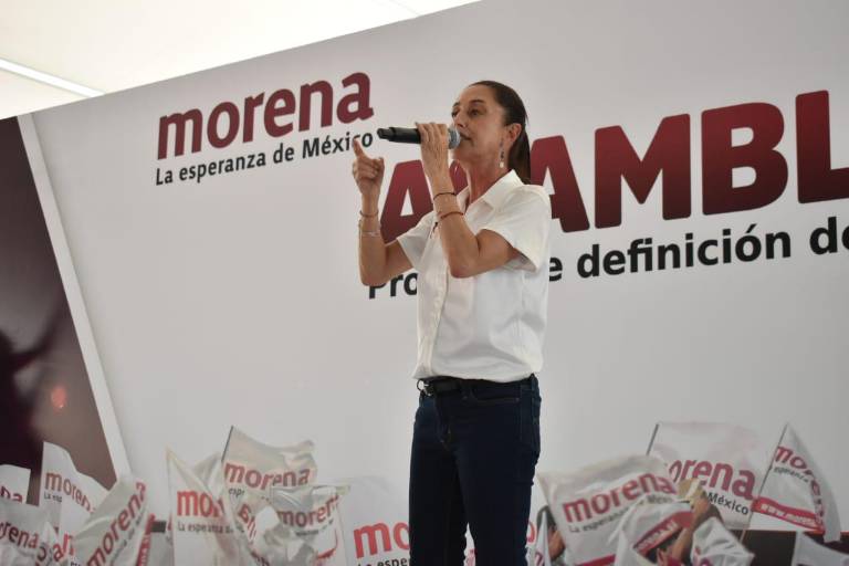 Claudia Sheinbaum encabeza mitin en Culiacán con más de 10 mil personas