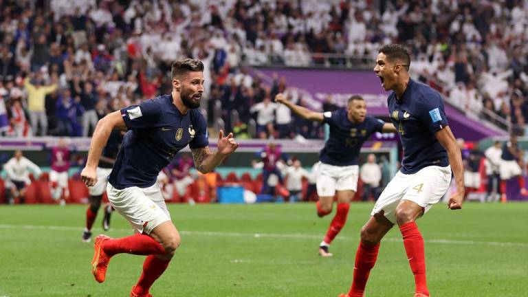 Olivier Giroud marca el segundo gol de Francia.