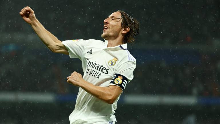 Luka Modric abrió el marcador por Real Madrid.