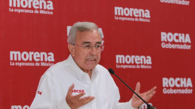 Rubén Rocha Moya presenta sus propuestas de campaña.