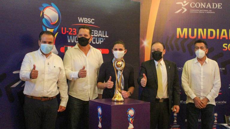 El trofeo del U23 Baseball Wolrd Cup México fue presentado en Hermosillo.