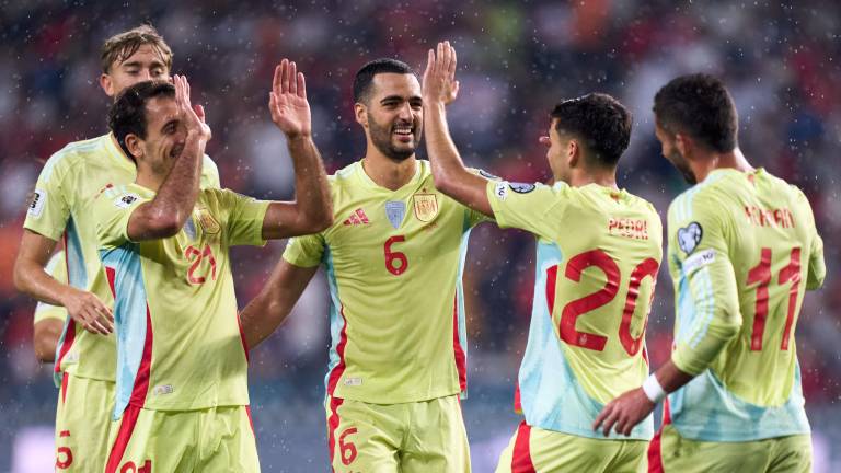 España gana 6-0 a Turquía.