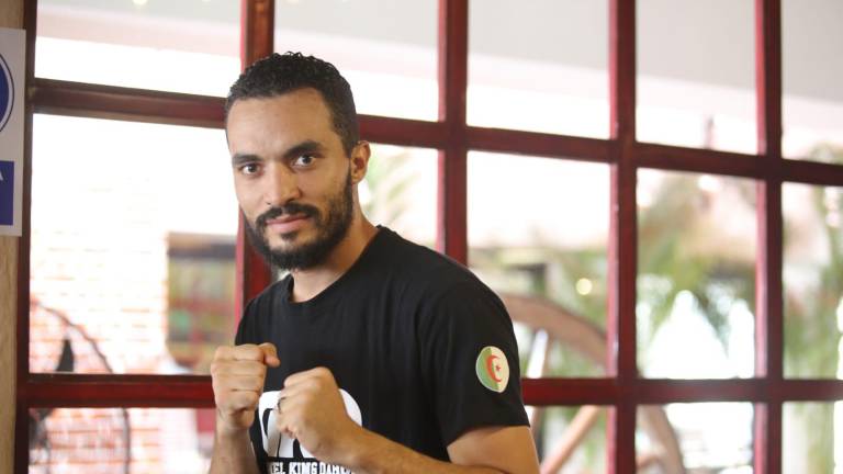 El argelino Djamael Dahou entrena actualmente en el gimnasio de Zápari Boxing.