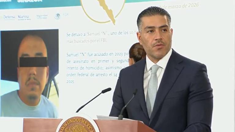 El titular de la SSPC, Omar García Harfuch destacó la detención de Samuel ‘N’, detenido en marzo pasado.