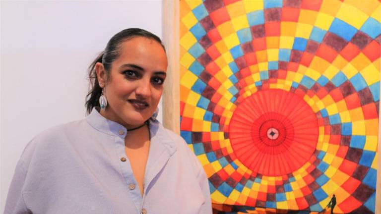 La artista mazatleca Marysol Galván inauguró su exposición titulada “No piense en arte”, en el Museo de Artes Mazatlán.
