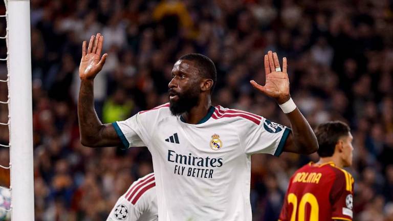 Antonio Rüdiger marca el gol del triunfo.