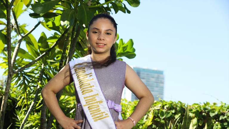 Melanie Alarcón será coronada este lunes como la Reina Infantil 2023 del Carnaval Internacional de Mazatlán 2023.