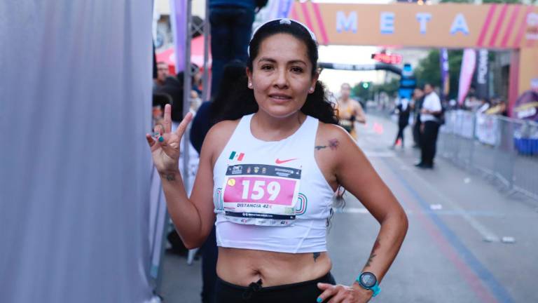A pesar del clima, Ivón Domínguez impuso condiciones en el Maratón Internacional de Culiacán