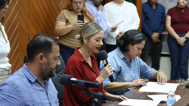 Regidores aprobaron la solicitud de licencia por hasta seis meses a la Alcaldesa Estrella Palacios.