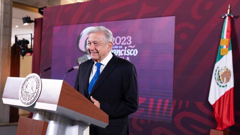 Andrés Manuel López Obrador durante su conferencia matutina vuelve a tocar el tema del informe de derechos humanos de Estados Unidos.