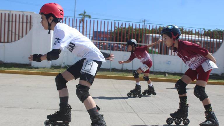 La competencia fue entre patinadores de Mazatlán y Culiacán.