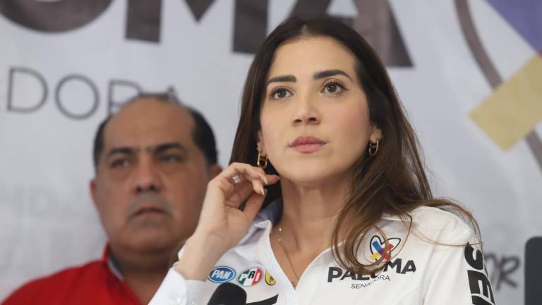 La candidata al Senado por la coalición Fuerza y Corazón por México, Paloma Sánchez, habla sobre la inseguridad en Sinaloa.
