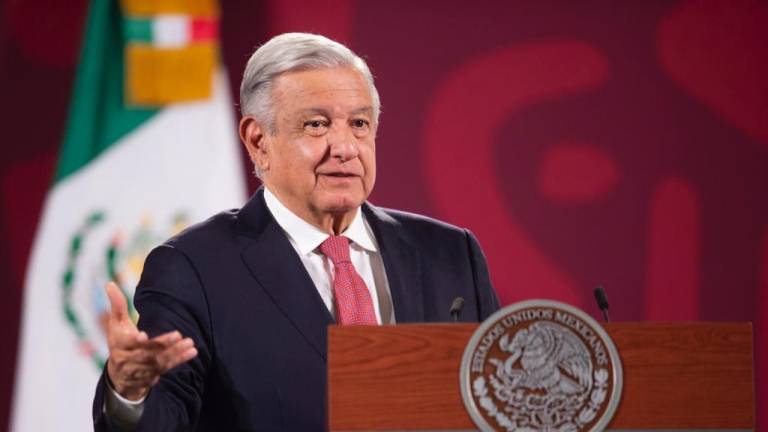 Andrés Manuel López Obrador durante la conferencia matutina de este lunes.